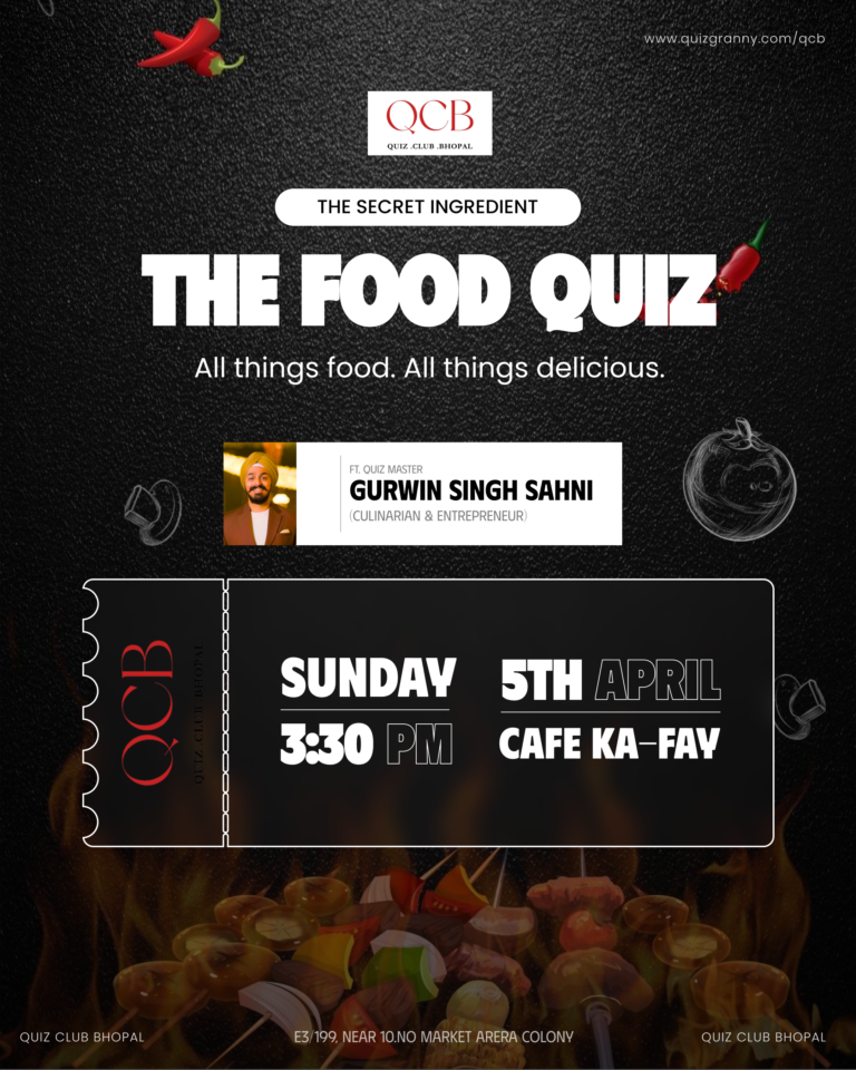 QuizClubBhopalFoodQuiz