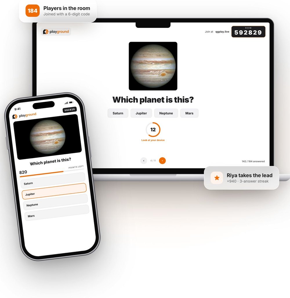 qg playground live quiz 1